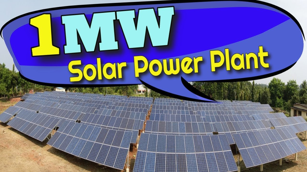 1 MW Solar Power Plant Setup 